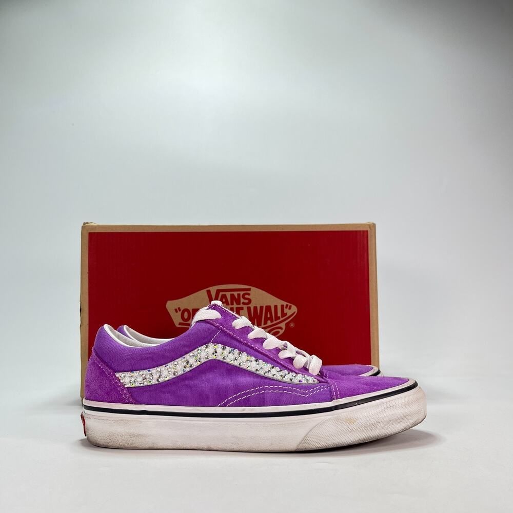 Vans Old Skool Dewberry True White Low Top Skate Shoes VN0A4BV5ZP Women's Sz 6.5